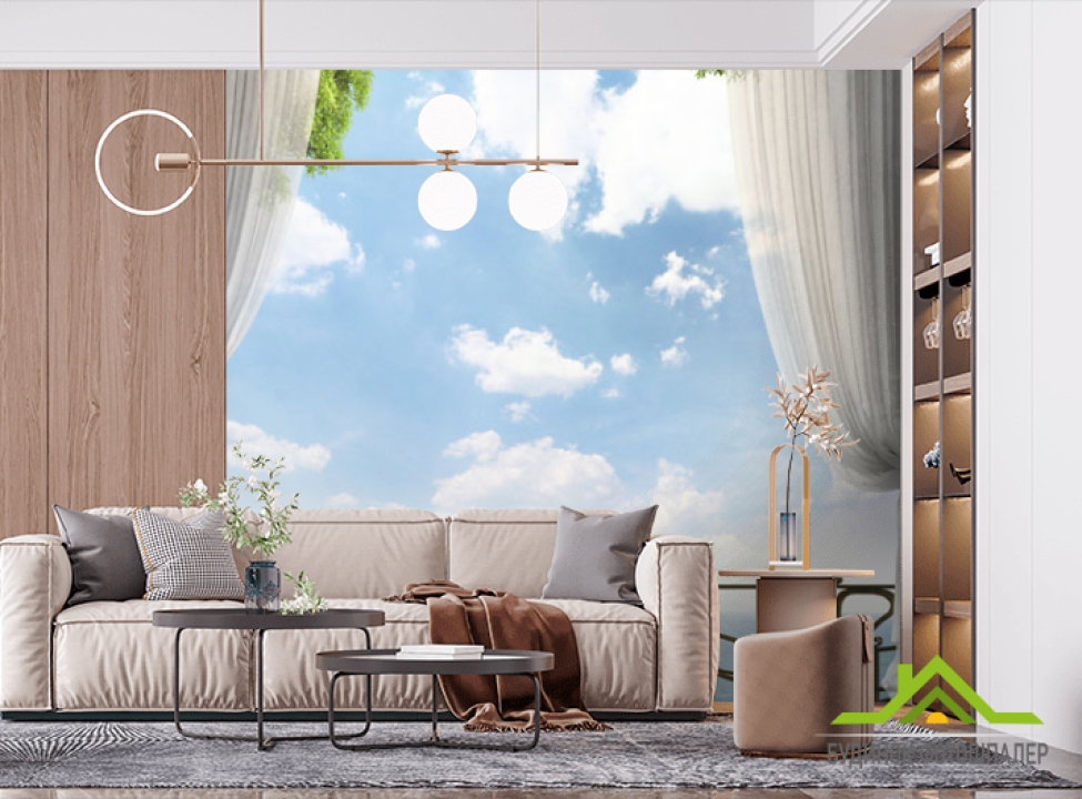 выбрать Фотошпалери Фреска вид на море Фотошпалери Фрески на стіну