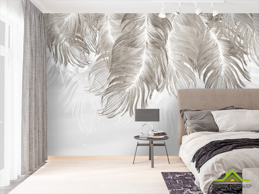 Фотошпалери Тропічні коричневі листя