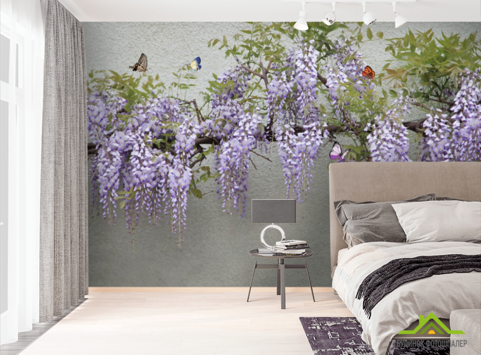 выбрать Фотошпалери Гліцинія Фотошпалери Квіти на стіну