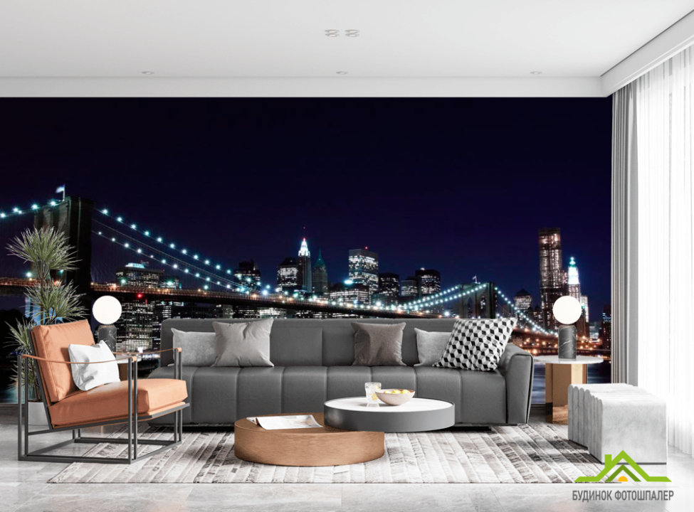 выбрать Фотообои Дома, мост, New York Фотообои Нью Йорк на стену