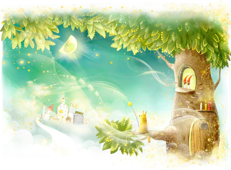 выбрать Фотообои Сказачное дерево Фотообои Иллюстрации на стену