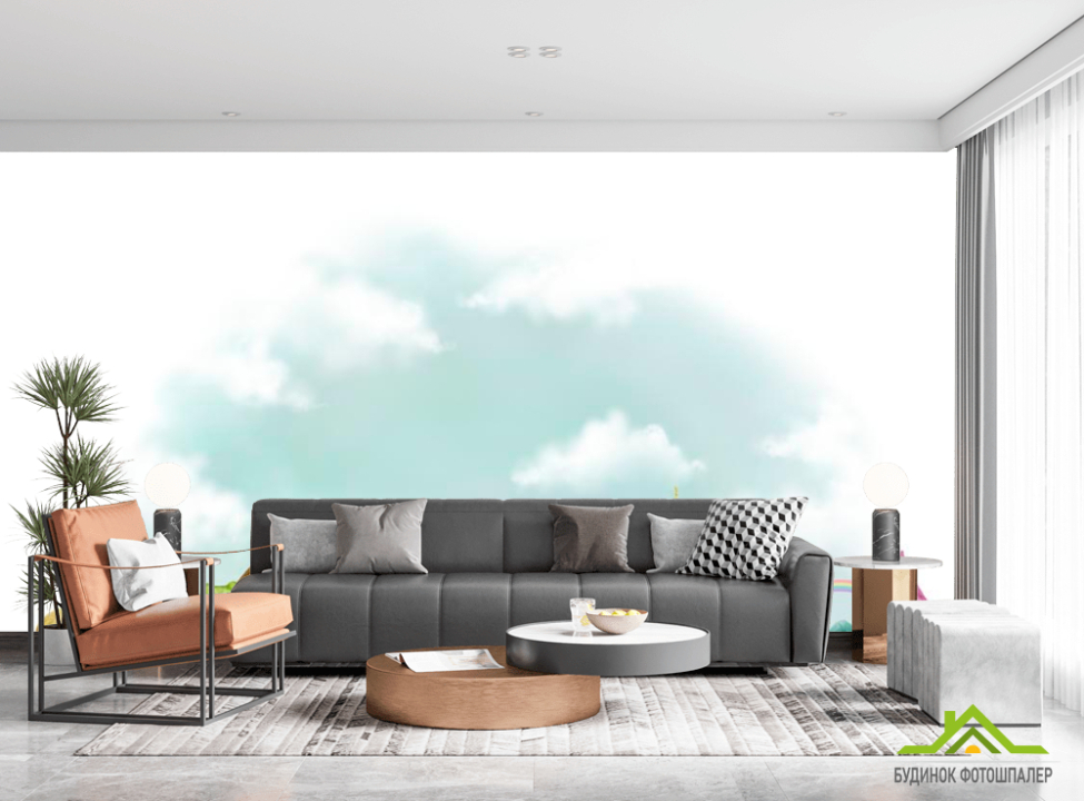 выбрать Фотообои Город и облака Фотообои Иллюстрации на стену