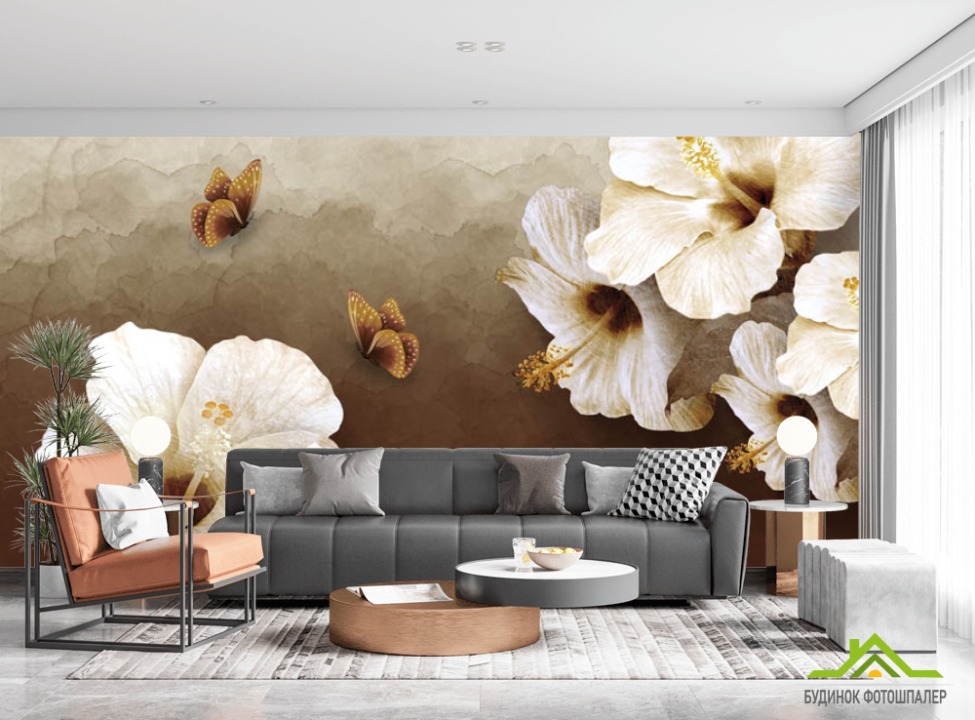 выбрать Фотошпалери квіти і метелики Фотошпалери різні на стіну