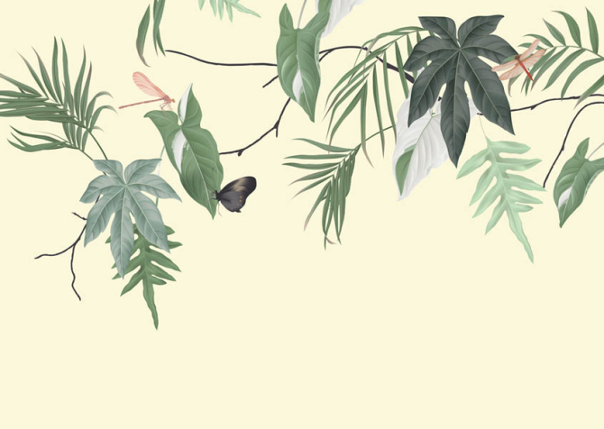 Фотообои Тропики с потолка