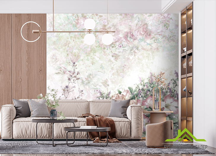 Фотообои картина нежные цветы