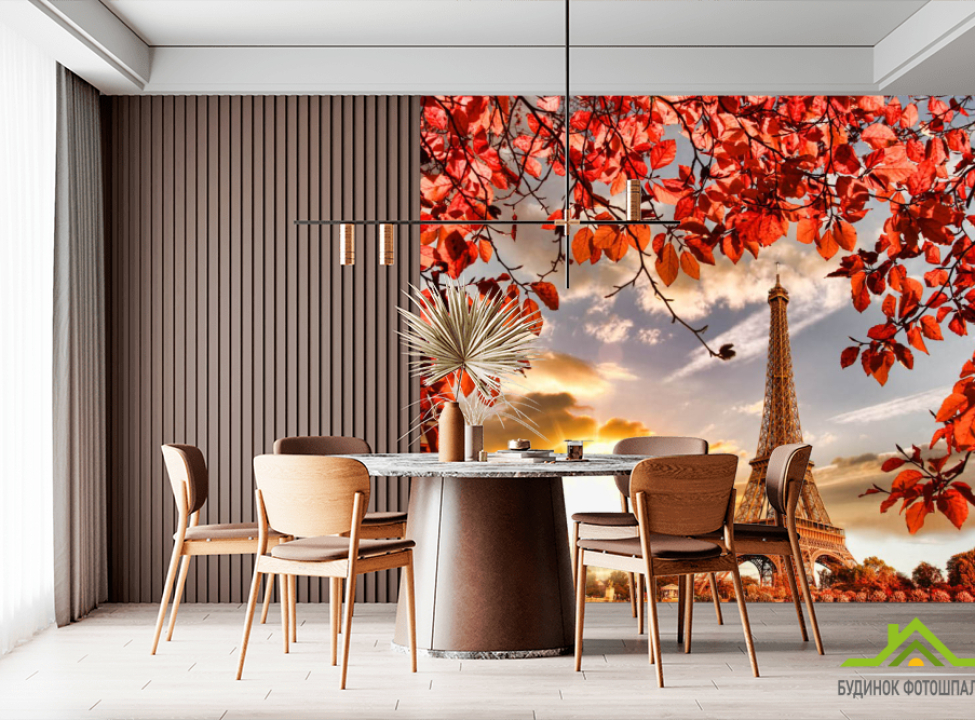выбрать Фотообои Осенний Париж Фотообои Город на стену
