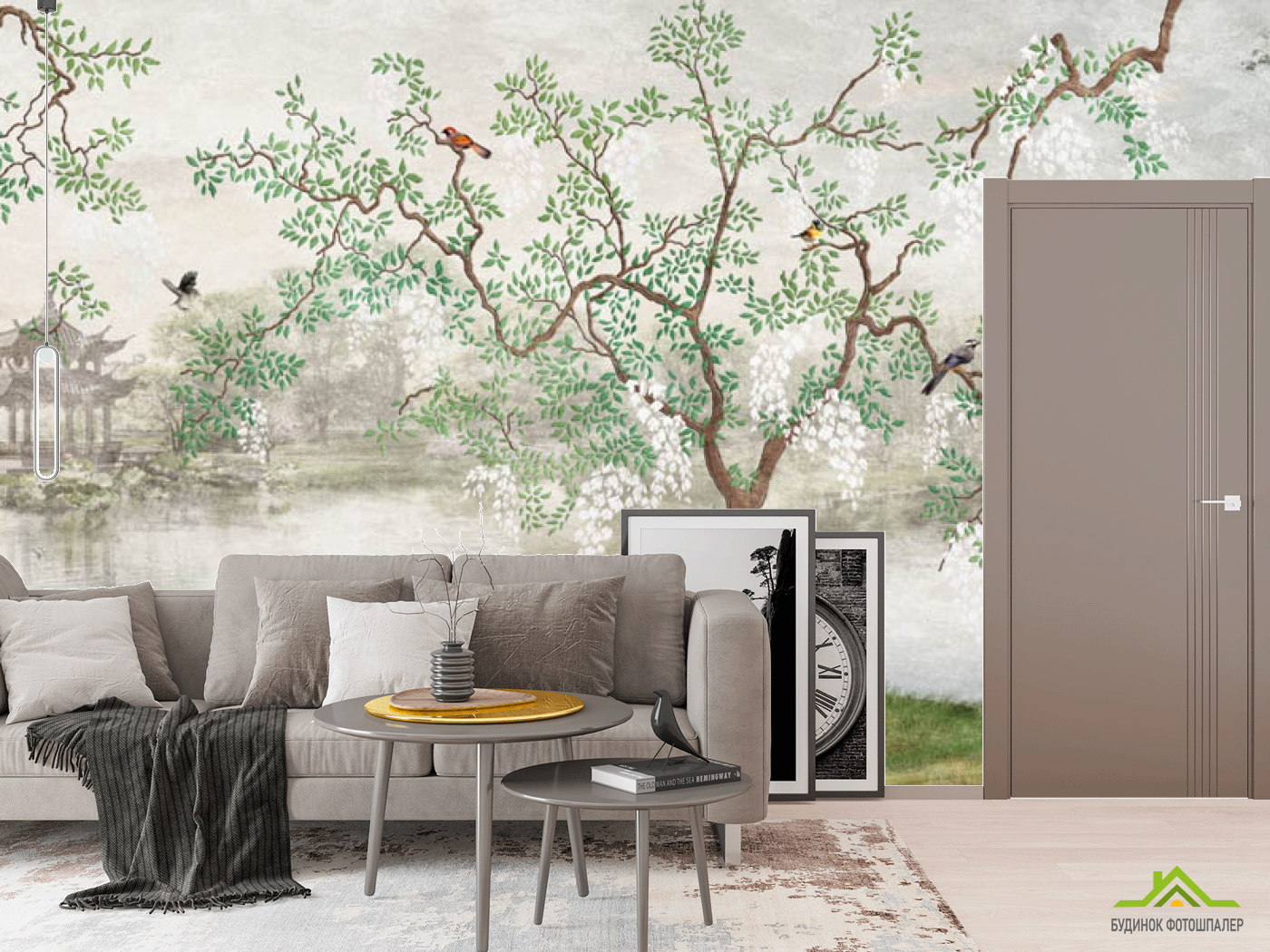 Фотошпалери Дерево з птахами
