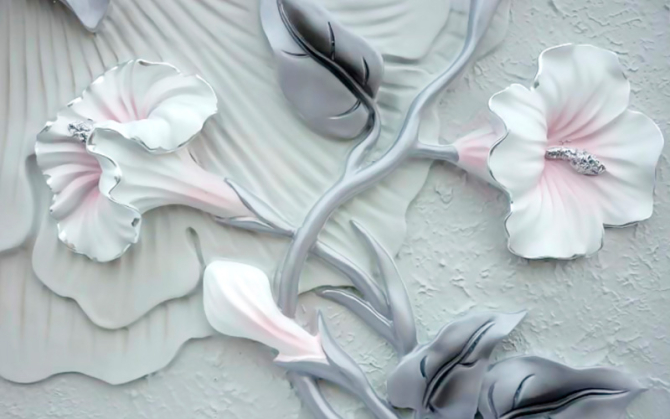 Фотошпалери Стереоскопічні лілії