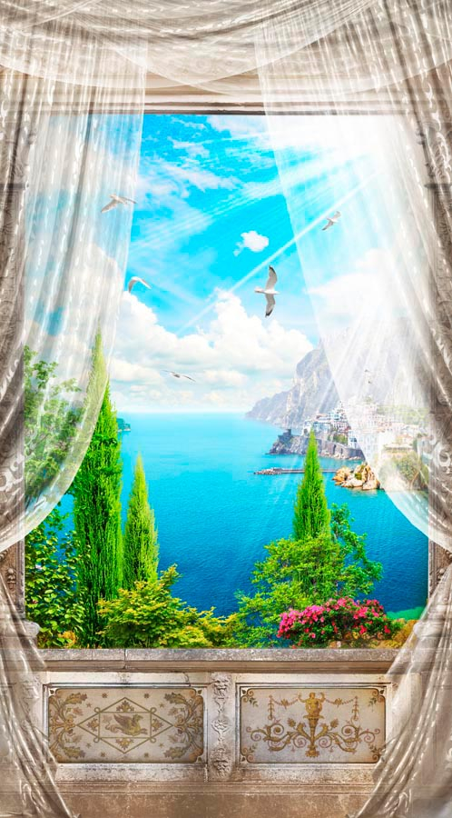 Фотообои Балкон, море