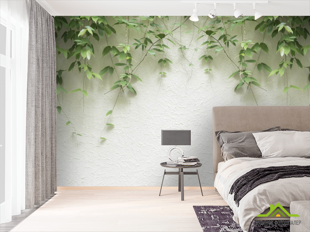 Фотообои Листья с потолка