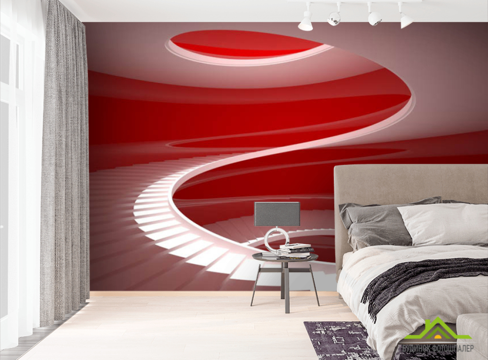 выбрать Фотообои круговая лестница Фотообои разные на стену