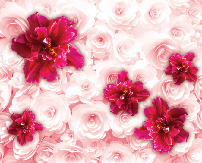 Фотошпалери 3D квіти