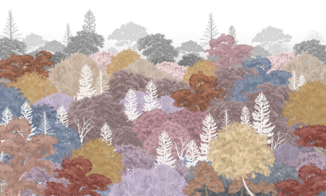 Фотошпалери фреска природа