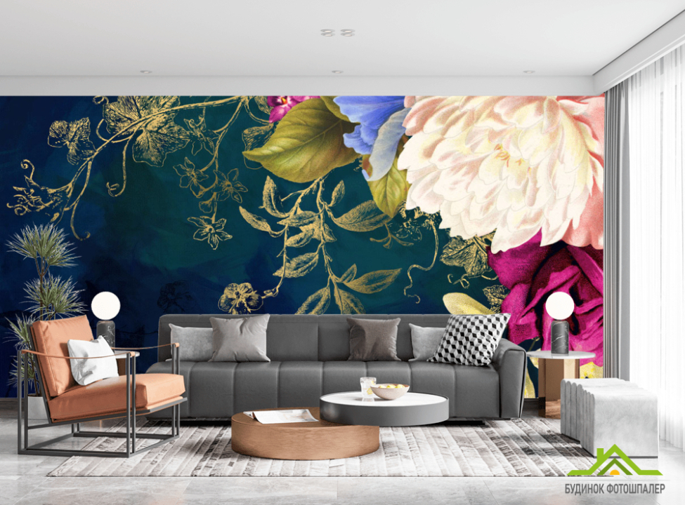 выбрать Фотошпалери Фреска із сходами Фотошпалери Квіти на стіну