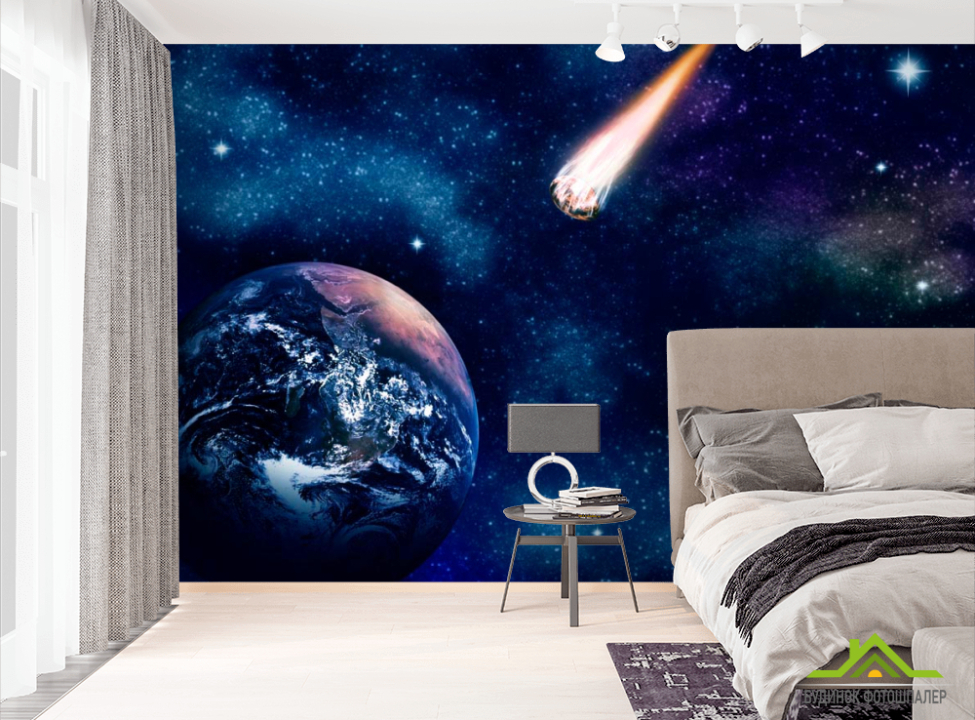 выбрать Фотошпалери Земля і комета Фотошпалери Космос на стіну