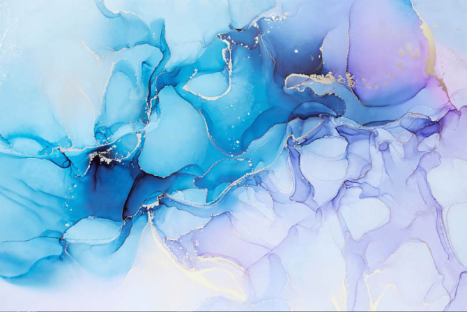 Фотошпалери Блакитний флюїд