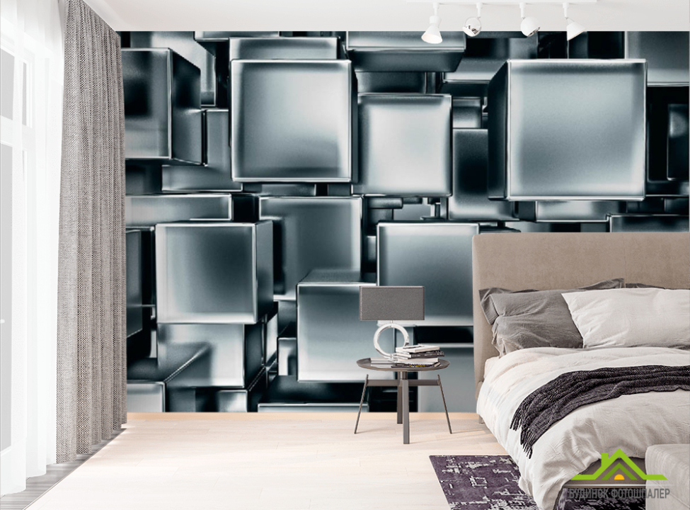 выбрать Фотообои 3д кубы Фотообои Хай Тек на стену