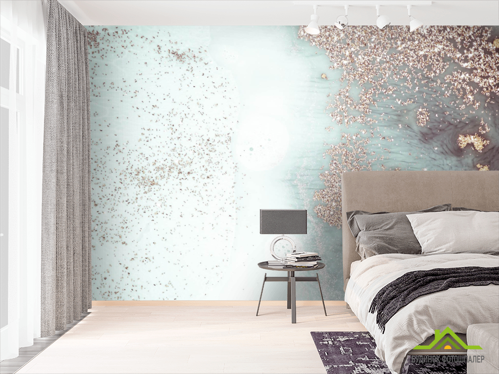 Фотошпалери Золотий Fluid art