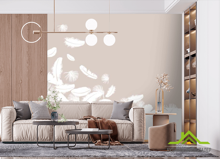 Фотошпалери Повітряні пір'я