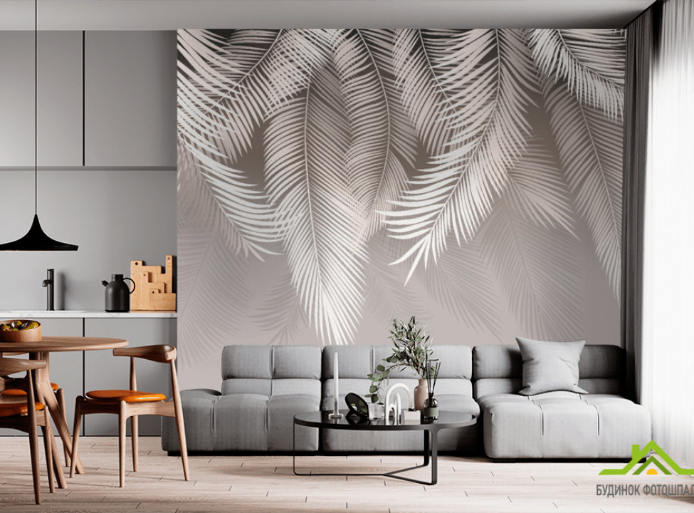 выбрать Фотообои листья лучший декор Фотообои Дизайнерские листья на стену