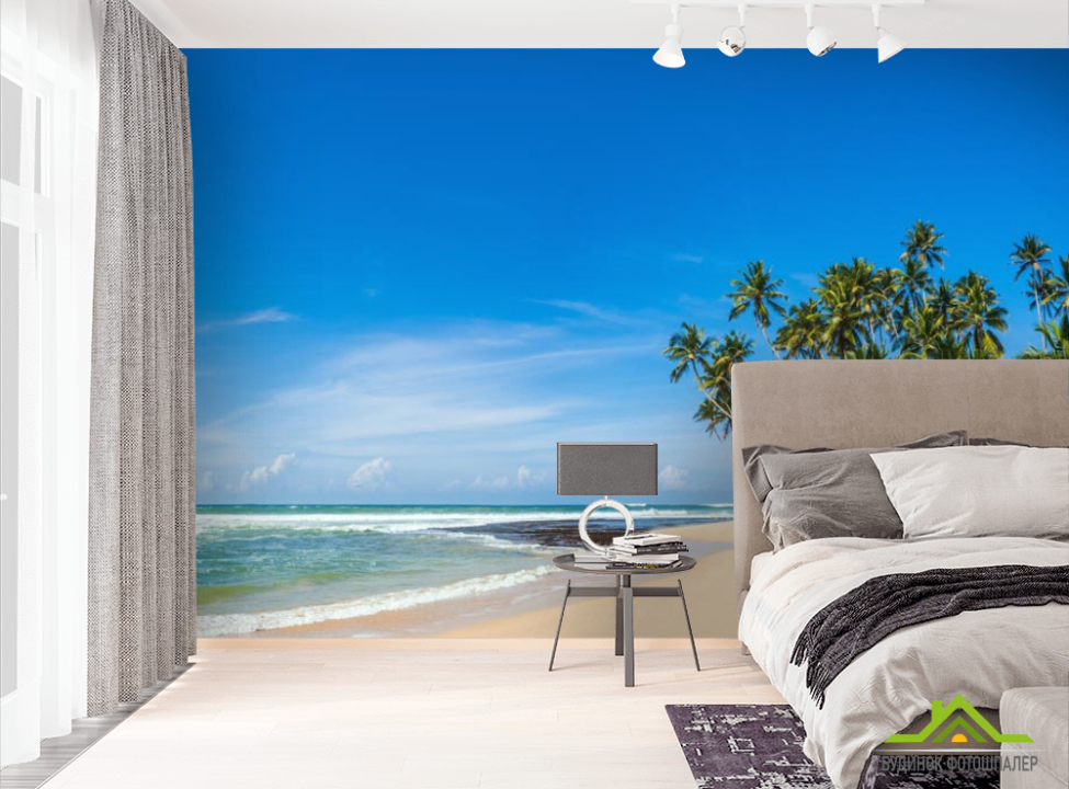 выбрать Фотошпалери пальми на білому піску Фотошпалери Природа на стіну
