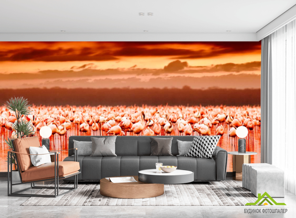 выбрать Фотошпалери Фламінго Фотошпалери Птиці на стіну