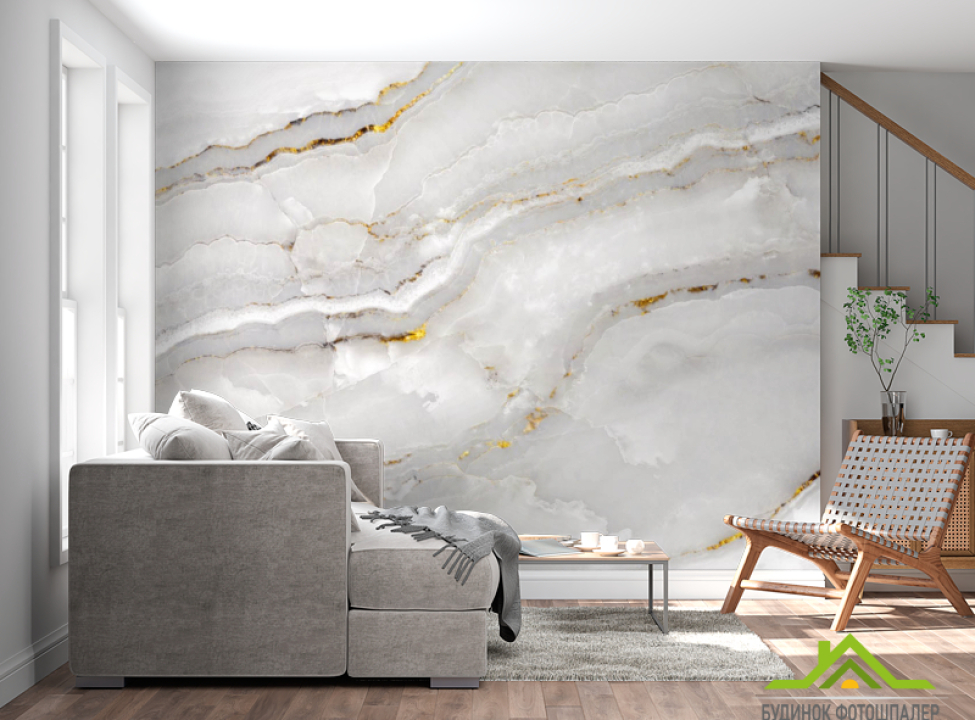 выбрать Фотообои Мрамор белый с золотом Фотообои Мрамор на стену