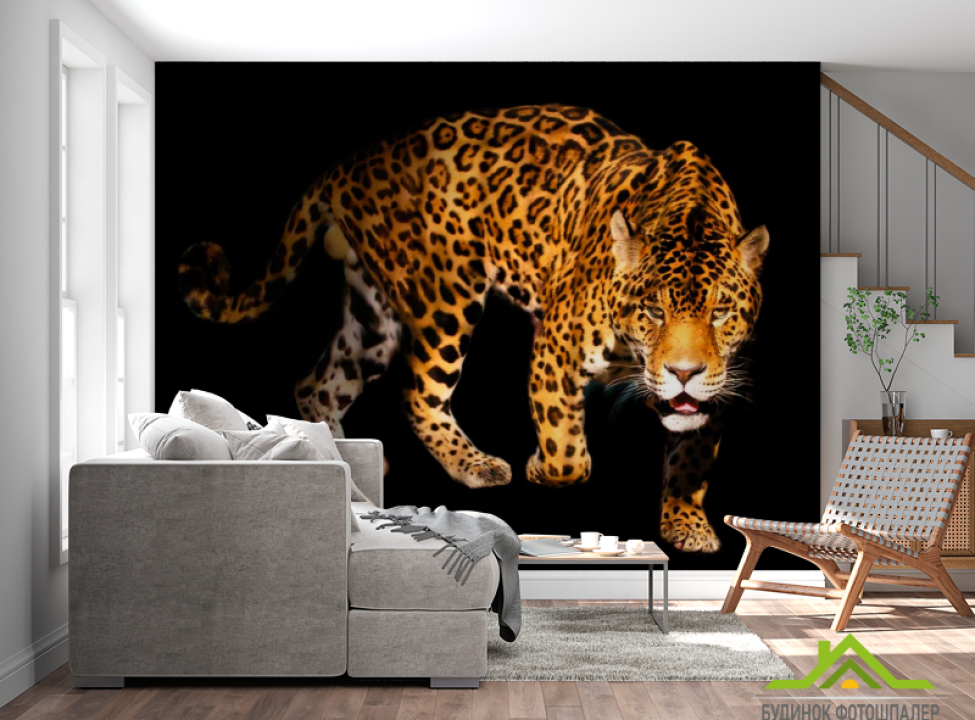 выбрать Фотообои Нападающий гепард Фотообои Гепарды на стену