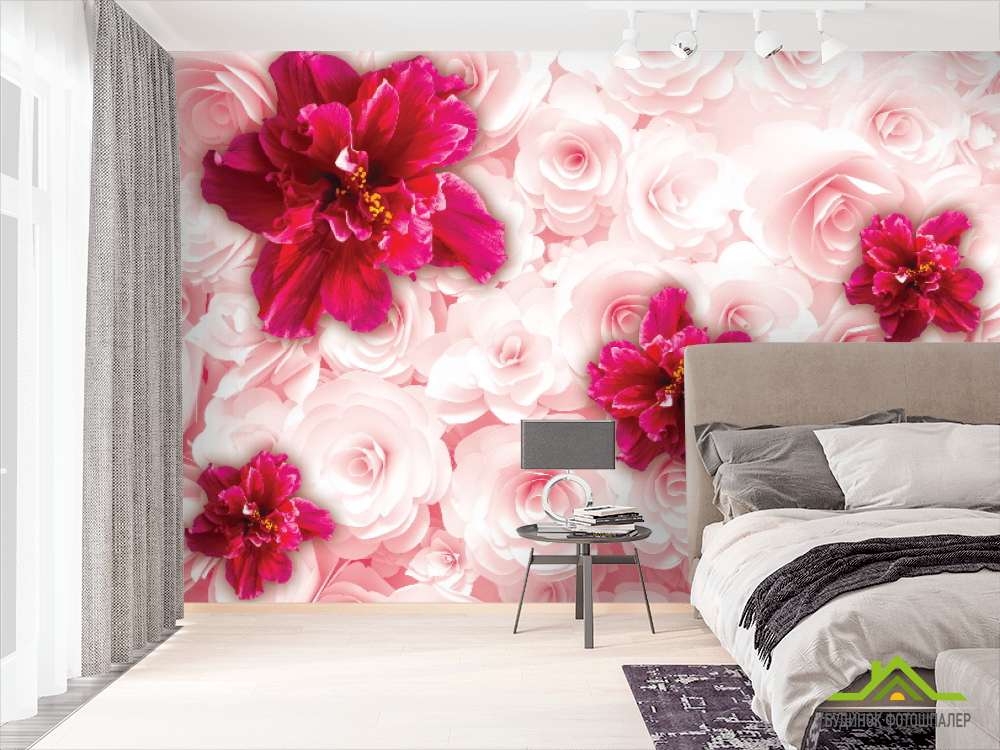 Фотошпалери 3D квіти