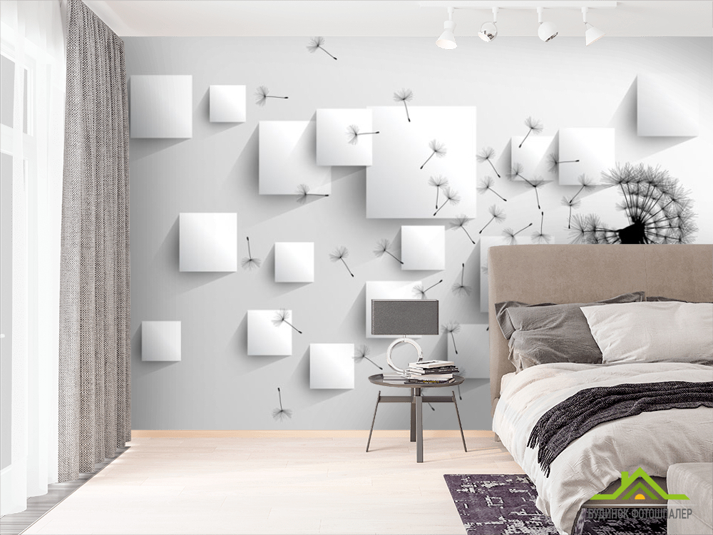 Фотошпалери Кульбаба 3д