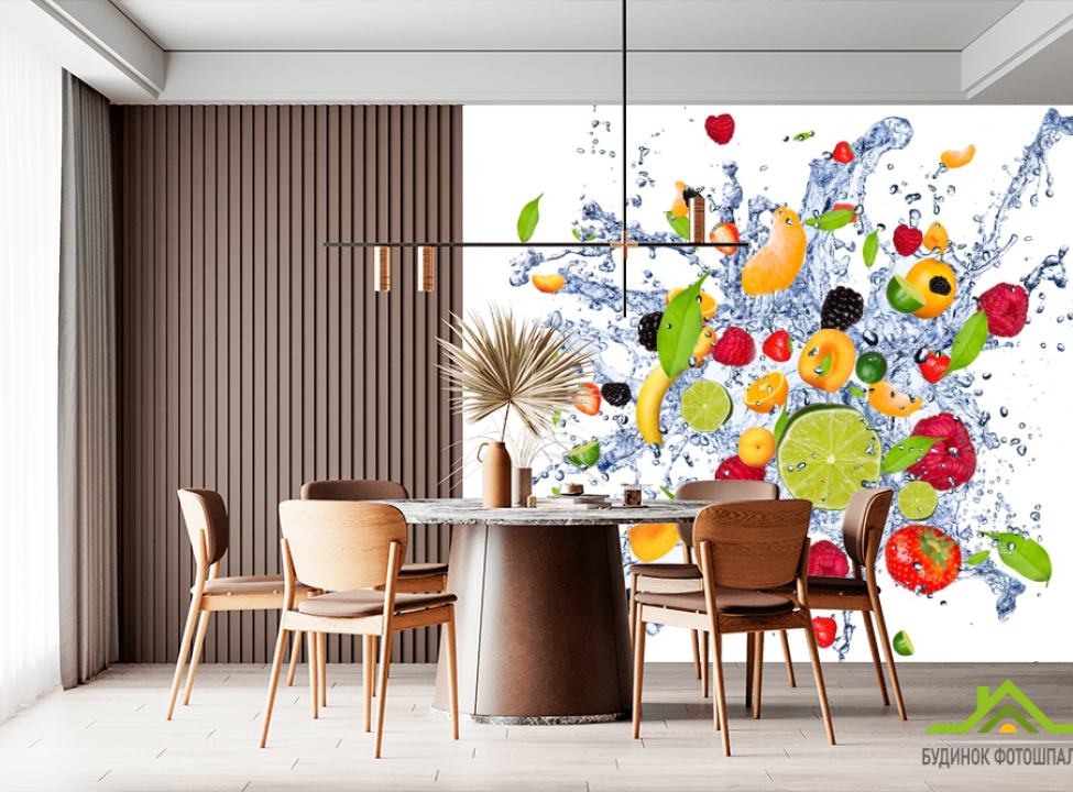 выбрать Фотообои фрукты и вода Фотообои Еда и напитки на стену