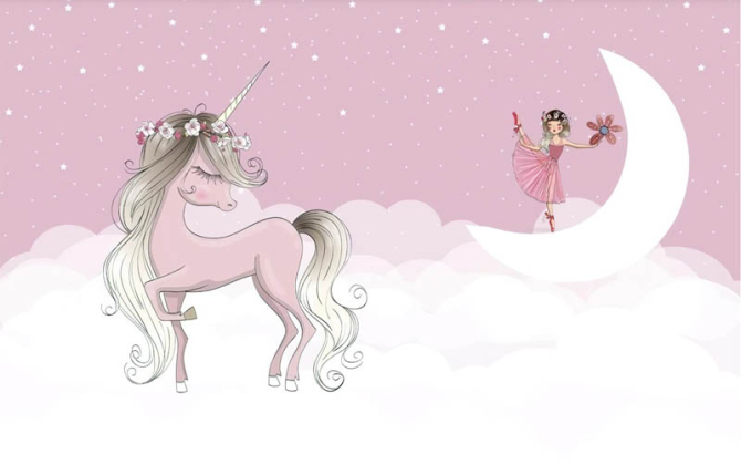 Фотошпалери дитячий едмнорог