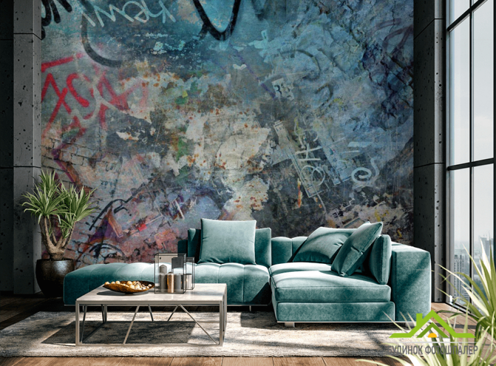 выбрать Фотошпалери графіті в стилі лофт Фотошпалери лофт на стіну