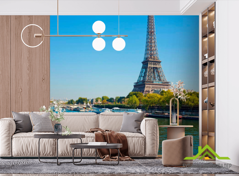 выбрать Фотошпалери Эйфелева вежа Фотошпалери Париж на стіну