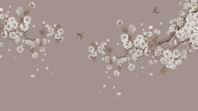 Фотошпалери квітучі гілки