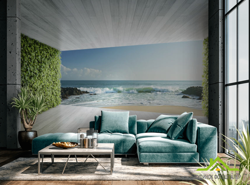 выбрать Фотообои Вид на море Фотообои Расширяющие пространство на стену