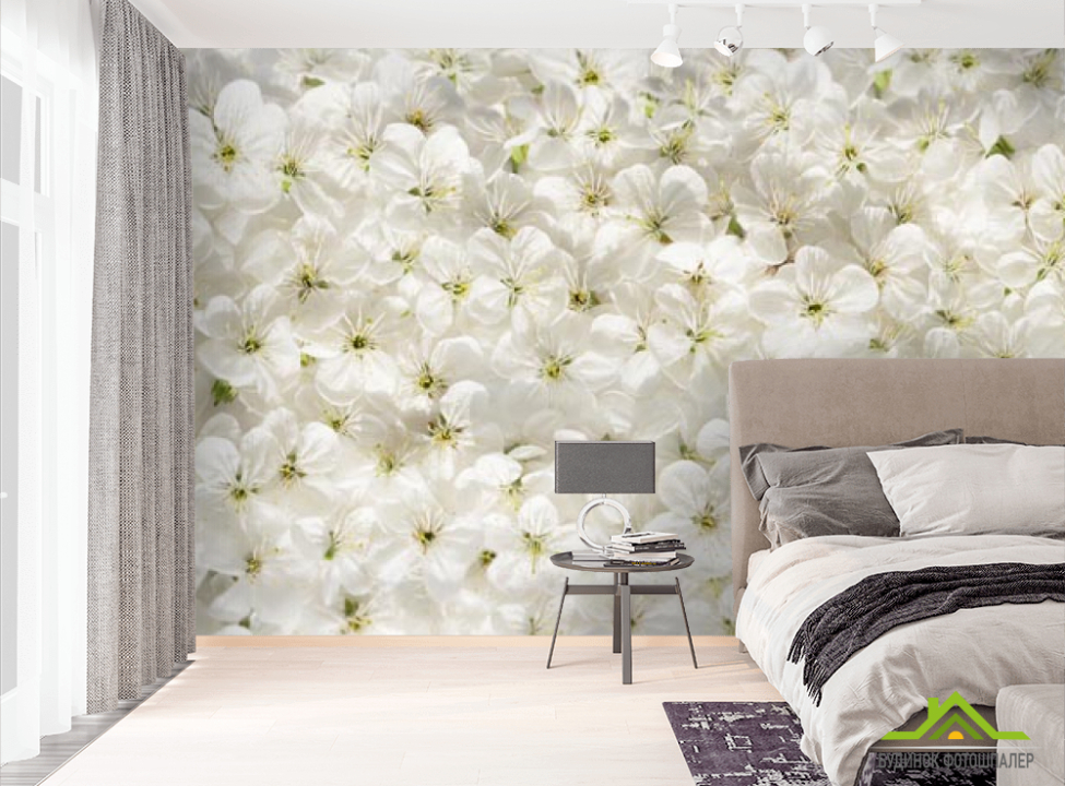 выбрать Фотообои белые цветы Фотообои Цветы на стену