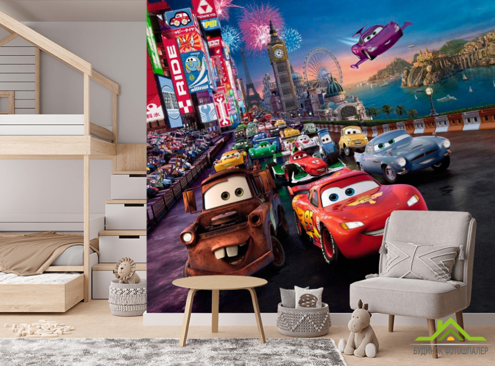 выбрать Фотошпалери Тачки Фотошпалери для малюків на стіну