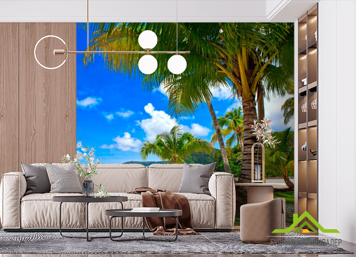 Фотошпалери Пальми в тіні