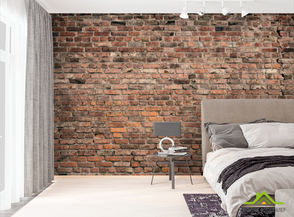 выбрать Фотообои Коричневая кирпичная стена Обои под кирпич на стену
