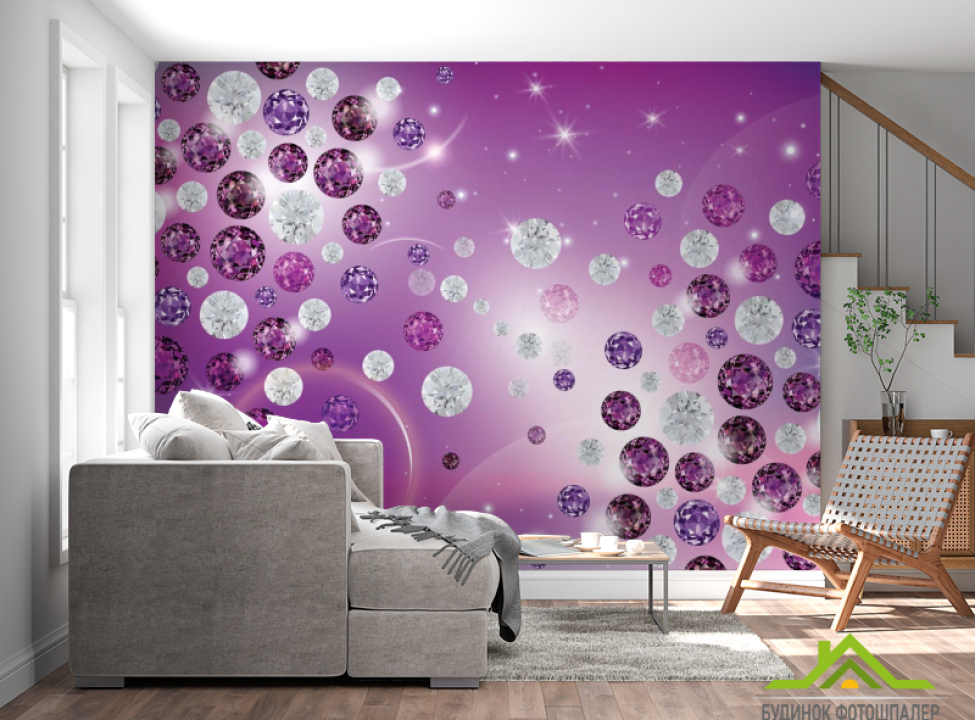 выбрать Фотошпалери Діаманти Фотошпалери стереоскопічні на стіну