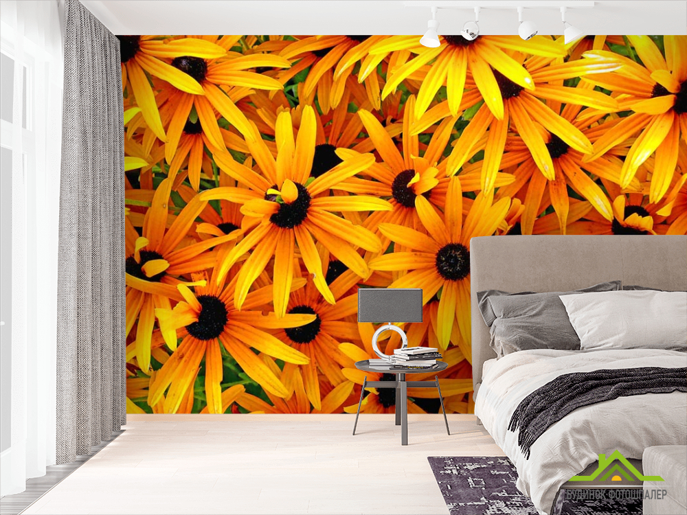 Фотообои Цветы желтого цвета