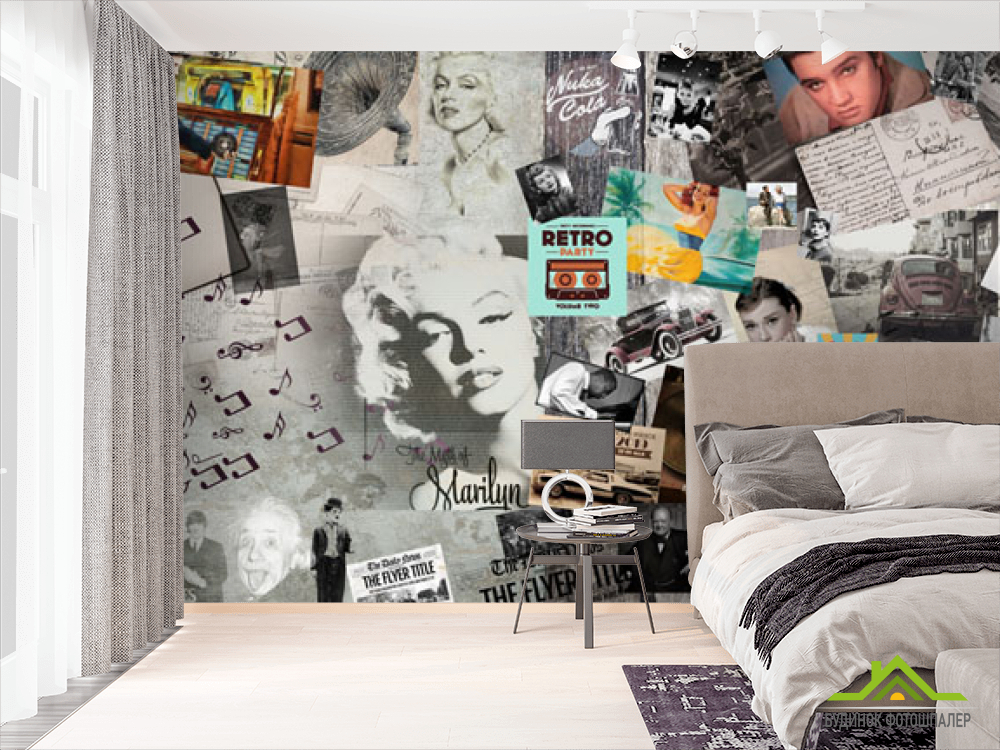 Фотообои Ретро фотообои для салона красоты