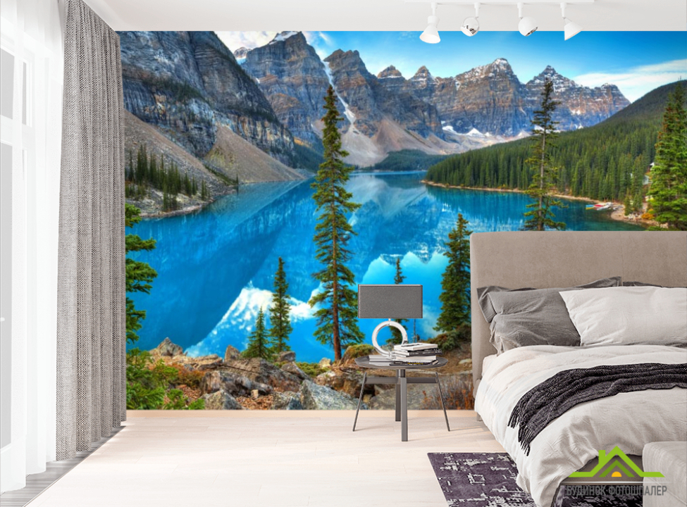 выбрать Фотошпалери кришталеве озеро в горах Фотошпалери Природа на стіну