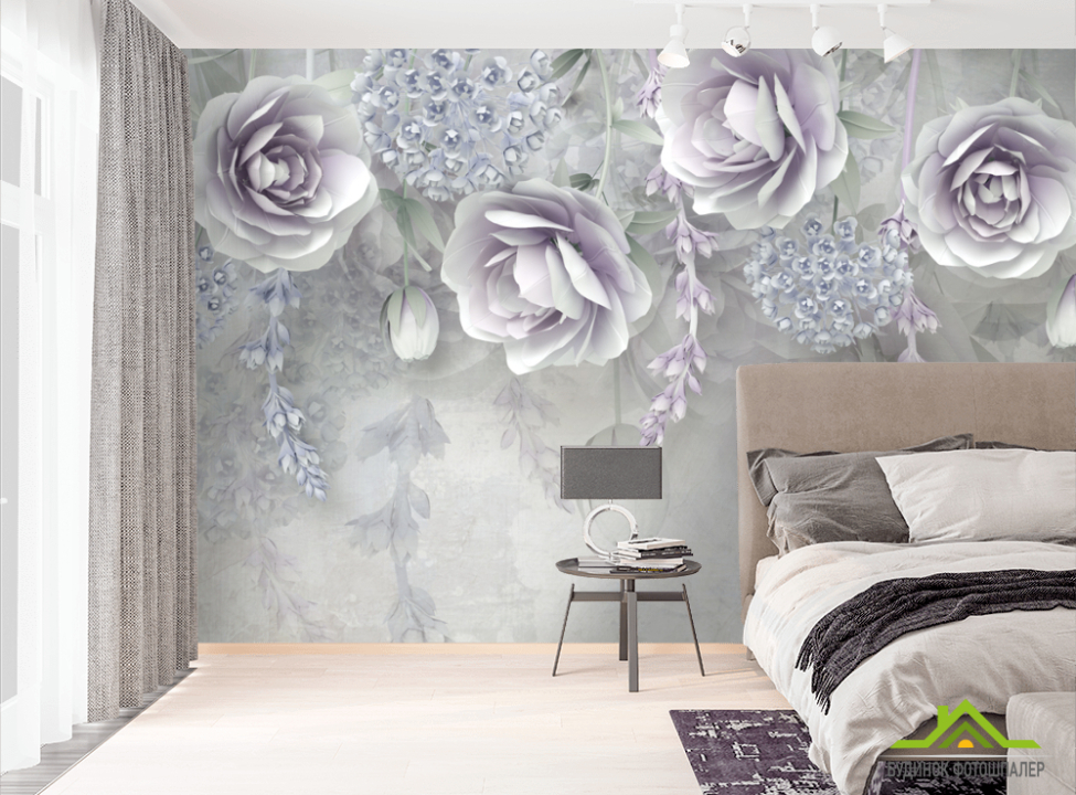 выбрать Фотошпалери 3д квіти Фотошпалери 3Д на стіну