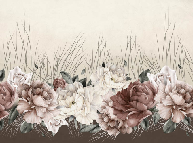 Фотошпалери Дизайнесркие півонії