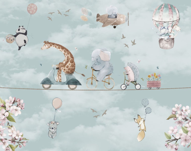 Фотошпалери Тварини на велосипедах