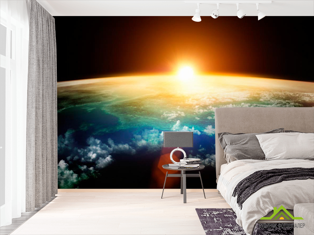 Фотообои Земля и солнце