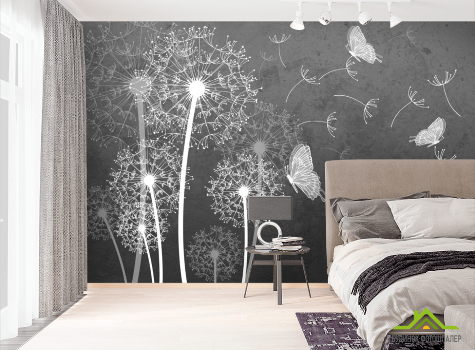 выбрать Фотообои Одуванчики  на стену