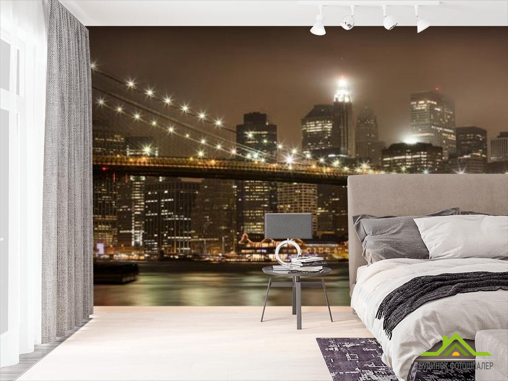 Фотообои ночной мост